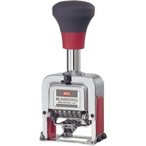 맥스 스탬프 도장 넘버링 4단 10단 NO-1007 매기기NR-G505, 5단5패턴