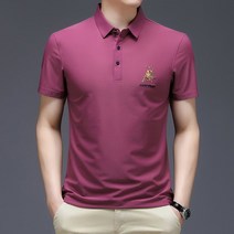 Prosekor 남자 반팔 셔츠 캐주얼 티셔츠 남자 심플하고깔끔한디자인스판 반팔 셔츠