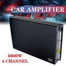 PUZU LVPIN DSP 카오디오 바이크 오토바이앰프 해양보트 4 채널 자동차 사운드 앰프 DC 12V 6800W 최대 클래스 A/B 홈 서브 우퍼 오디오 스테레오베이스 스피커