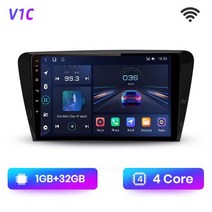 Junsun-V1pro AI 음성 자동차 라디오 안드로이드 멀티미디어 스코다 옥타비아 3 A7 2013 - 카플레이 4G 2di, 02 WIFI (1GB 32GB) B