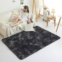 가팡 미끄럼방지 극세사 러그 카페트 블랙 90*160CM