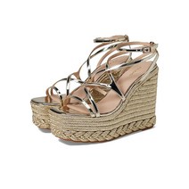 알도 Portofino 13센치 웨지 여자여름샌들힐 에스파듀 슬리퍼힐 골드