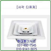 환기구//사각디퓨져//410파이-150파이-250파이(피스타입)//재질AL//알루미늄, 410파이-250파이, 1개