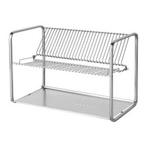 이케아 오르드닝 식기건조대 실버 50x27x36cm 스테인리스, 없음