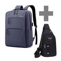 15인치노트북백팩 메신저백 동시발송 데일리 슬림백팩 남여공용 20대 학생용 USB 방수