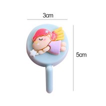 1pcs 키 홀더에 대 한 귀여운 동물 과일 벽 후크 코트 타월 교수형 플라스틱 마스크 홀더 욕실 주최자 벽 장식, 02