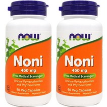 Now Foods 나우푸드 노니 450 mg 90 야채캡슐 2병