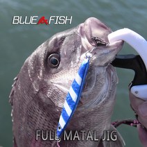 블루앤피쉬 Full metal jig야광 풀메탈지그 라이트지깅 40 60 80g, 레드