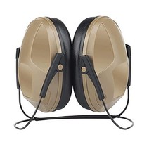 LEJUNJIE Tactical Airsoft 후면 장착 소음 감소 헤드폰 청력 안전 귀마개 IPSC 보호 494968, Tan