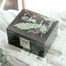 오드리2호 자개보석함 자개함 나전칠기보석함, T9오드리2호자개보석함(인디고):선물포장O