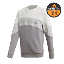 아디다스 키즈 130cm 140cm 주니어 기모 BX 2.0 크루넥 맨투맨 긴팔티-GD2751