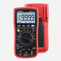 AN870 디지털 멀티미터 19999 카운트 True-RMS 자동 범위 NCV AC/DC 전압 전류계 온도 전자 테스트, 01 빨간