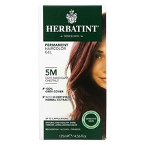 허바이틴트 퍼머넌트 헤어컬러 젤 5M 라이트 마호가니 체스트넛 135ml(4.56fl oz)