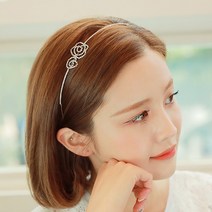 미스21 둘장미 헤어밴드 머리띠 헤어 악세사리 (hb838)