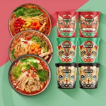 쏸라펀 관동주오뎅 조개맛 당면 (혼합 6통), 쏸라펀 관동주오뎅  조개맛 당면 (혼합 6통)