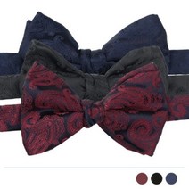 와이드 페이즐리문양 보타이