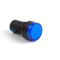 12V 24V 220V 380V 22mm 패널 마운트 LED 전원 표시기 파일럿 신호등 램프 스위치 1 개, 01 파란_02 6V