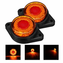 테일램프 후미등 데루등 캠핑카 카라반 2pcs 24v 12 led 자동차 트럭 사이드