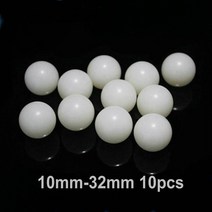 반짐볼 10 개몫 직경 10mm 32mm 실험실 순수 폴리 테트라 플루오로 에틸렌 볼, 11mm