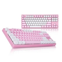 HACKER K611 텐키리스 광축 키보드 (핑크 V2 클릭)