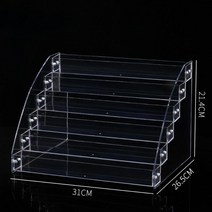 엽서 진열대 아크릴 계단식 거치대 향수정리대 A01, 2단