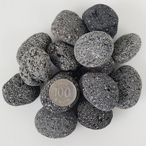 라바에그스톤 원예용 자갈 블랙 2kg, 라바스톤 블랙 2kg 3호, 2000g, 1개