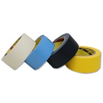 3M 마스킹테이프 종이테이프 보호테이프 내열 마감재, 마스킹_노랑_(No301y)_20mm×1개
