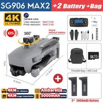 2022 BEAST 3E SG906 MAX2 Drone Professional FPV 4K 카메라 (3 축 짐벌 포함) 5G WiFi Brushless GPS Quadcopter, 중국, SG906 MAX2 4K 2B 64G