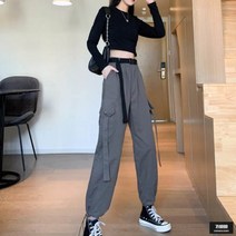 가바바 여성 조거팬츠 더블 포켓 카고 밴딩팬츠 G54787