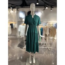밸리걸 허리셔링V넥롱원피스 235100