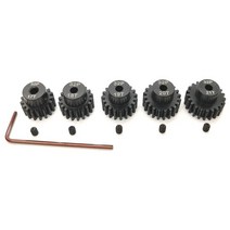 피니언기어 BEAU-32P Hardened Pinion Gear Set 1/8 Inch Hole 17T 20T With Hex Key (Compatible 0.8 Metr, 한개옵션0, 한개옵션0