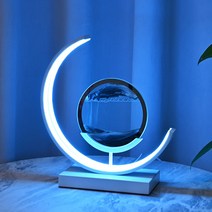 알파플랜 모래멍 LED 무드등 조명 수면등 취침등 선물, 화이트, 블루