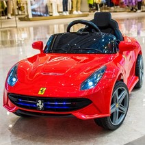 원격제어 어린이 자동차 유아전동차 전동카 페라리, 레드 블루투스 리모컨