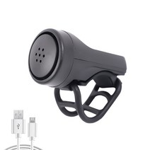 자전거경보기 USB 충전식 자전거 전기 벨 바이크 오토바이 산악 사이클링에 적합 4가지 방식 도난 방지 알람 종 로드 액세서리, [01] A Electric Horn