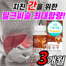 프리미엄 밀크씨슬 실리마린 고함량 멀티 비타민 미네랄 B 비 아연 간 건강 도움 피곤할때 먹는 피로 여자 남자 이뮨 리버 밀크 미크 밀키 씨슬 시슬 슬리 실리 마린 미린 정 사은품, 3개월 분(하루 331원), 90정