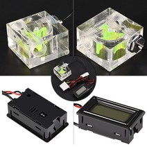 Zopsc 키트 3방향 유량계 PC 디지털 온도계 표시기 G1/4 수냉 시스템 4핀 전원 공급 장치 포함