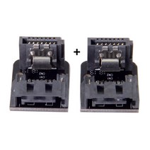 Chenyang-SATA 7Pin Female to Male 90 도 각도 어댑터 메인 보드 마더 데스크탑 SSD HDD, 01 기타 (ae˚) frequ_01 Black