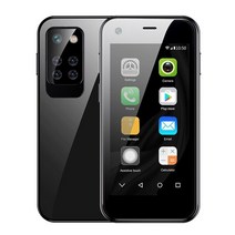 초소형 미니 스마트폰 공기계 핸드폰 안드로이드폰 SOYES XS13-M, Official Standard, 블랙, 블랙