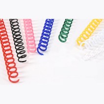 쉽고빠른 제본 3대1 투명코일링 20mm 1kg 플라스틱스프링 튼튼한링제본기 제본용표지 제본플라스틱링 클립