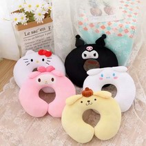 헬로키티 마이멜로디 시나모롤 폼폼푸린 쿠로미 목베개 목쿠션