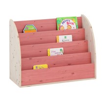 스텔홈 일리샤 814 4단 전면 책꽂이, 인디핑크