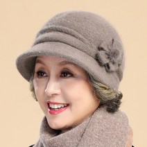 보슈 중년여성모자 털모자 엄마 선물 겨울 방한 벙거지 모자 c5-4