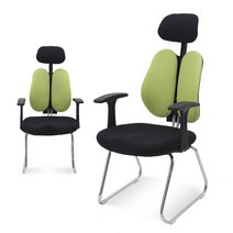 체어포커스 스쿨BW-FM 헤더형 고정의자 패브릭, 그린