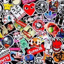 다이찌몰 캐리어 노트북 스트릿 스티커100장 콤보, 1개, 스트릿 3번가 100장 E콤보(유광)