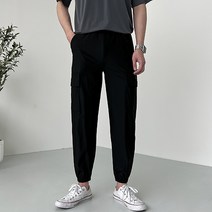 (1+1)남자 쿨 썸머 카고조거 팬츠 벤츄리 스트링 4color 시원함 아이스 주머니 여름 바지