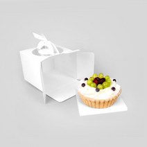 미니 케이크 상자 (화이트), 받침제외