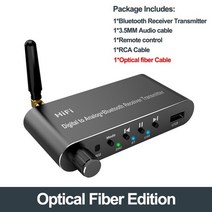 블루투스 꼬다리 USB DAC 수신기 송신기 광 동축 디스크 무선 오디오 어댑터 디지털 아날로그 변환기, [02] Optical Edition