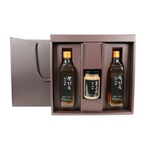 최씨네참기름 80년 전통 국산 참기름 들기름 선물세트, 1box, 300ml