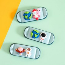 city sky 케이블 정리 홀더 3개, 블루 3개