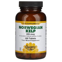컨트리라이프 노르웨이안 켈프 225mcg 300정 Country Life Norwegian Kelp